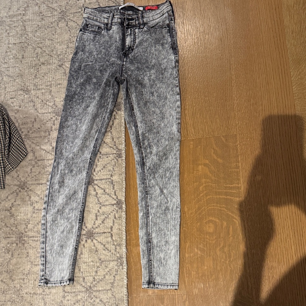 The Children's Place Black Acid Wash Skinny Jeans